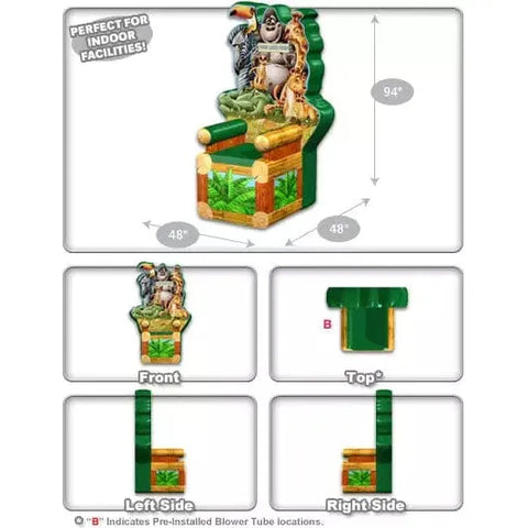 Cutting Edge Inflatable Bouncers 7'H Animal Throne by Cutting Edge 781880214106 DK190301 7'H Animal Throne by Cutting Edge SKU#DK190301