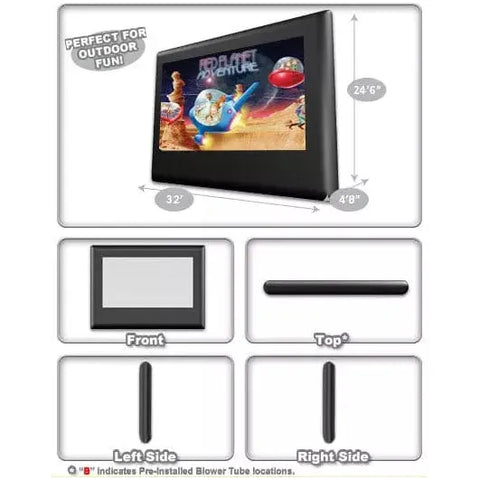 Cutting Edge Inflatable Bouncers A2 Movie Screen (25‘x14’) by Cutting Edge 781880213611 CNA2 A2 Movie Screen (25‘x14’) by Cutting Edge SKU#CNA2