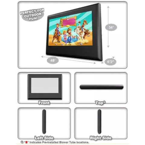 Cutting Edge Inflatable Bouncers A3 Movie Screen (40‘x22’6”) by Cutting Edge 781880214946 CNA3 A3 Movie Screen (40‘x22’6”) by Cutting Edge SKU#CNA3