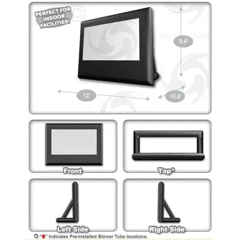 Cutting Edge Inflatable Bouncers C1 Movie Screen (9x5) by Cutting Edge 781880220541 CNC1R C1 Movie Screen (9x5) by Cutting Edge SKU#CNC1R