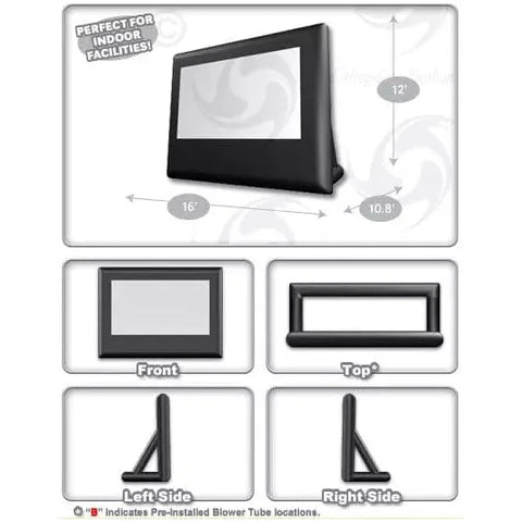 Cutting Edge Inflatable Bouncers C2 Movie Screen (12x7) by Cutting Edge 781880213581 CNC2R C2 Movie Screen (12x7) by Cutting Edge SKU#CNC2R