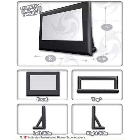 Cutting Edge Inflatable Bouncers C3 Movie Screen (16x9) by Cutting Edge 781880213598 CNC3R C3 Movie Screen (16x9) by Cutting Edge SKU#CNC3R