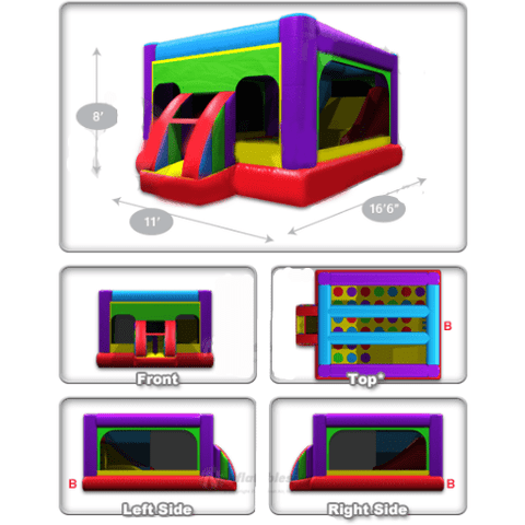 Cutting Edge Residential Bouncers 8' Wacky SpaceSaver Combo by Cutting Edge B010101