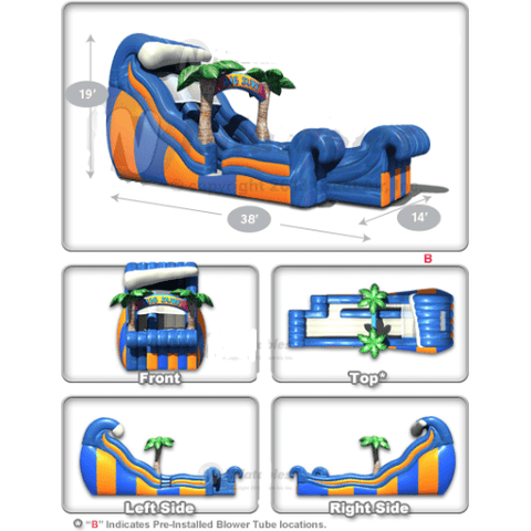 Cutting Edge slide 19' Big Surf Wet/Dry Slide by Cutting Edge S240501 19' Big Surf Wet/Dry Slide by Cutting Edge SKU# S240501