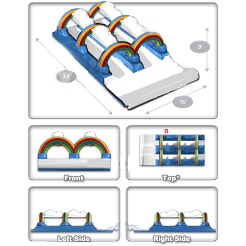 Cutting Edge slide 9' Dual Surf & Slide by Cutting Edge S220101 9' Dual Surf & Slide by Cutting Edge SKU# S220101