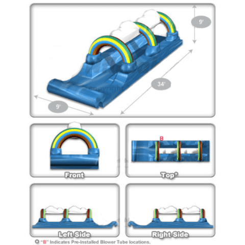 Cutting Edge SLIP N SLIDE 9' Surf & Slide by Cutting Edge S210101 9' Surf & Slide by Cutting Edge SKU# S210101