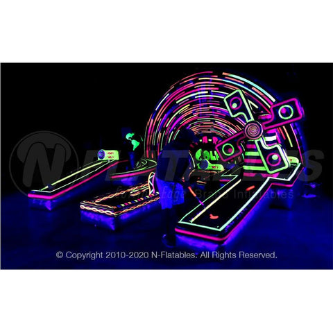 Cutting Edge Toys & Games 9' Play-A-Round Golf Blacklight 3-Hole by Cutting Edge 781880276906 IN440801 9' Play-A-Round Golf Blacklight 3-Hole by Cutting Edge SKU# IN440801