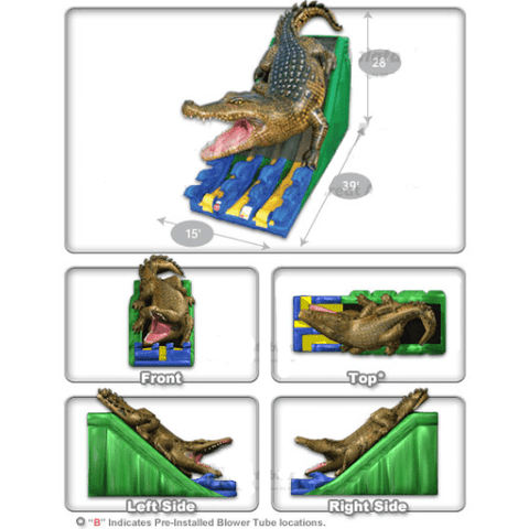 Cutting Edge Water Slides 28' King Croc Dual Slide by Cutting Edge S330201 28' King Croc Dual Slide by Cutting Edge SKU# S330201