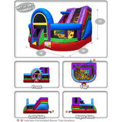 10'H Wacky KidZone Wet/Dry Combo by Cutting Edge