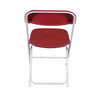Image of Burgundy Plastic Folding Chairs