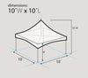 Image of 10' x 10' Premium High Peak Tent, Stars and Stripes