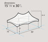 Image of 15' x 30' Premium High Peak Frame Party Tent - White