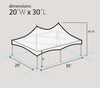 Image of 20' x 30' Premium High Peak Frame Party Tent - Custom