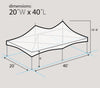 Image of 20' x 40' Premium High Peak Frame Party Tent - Clear