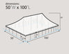 Image of 50' x 100' Premium Sectional Canopy Pole Party Tent - White