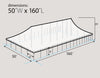 Image of 50' x 160' Premium Sectional Canopy Pole Party Tent - White