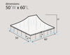 Image of 50' x 60' Premium Sectional Canopy Pole Party Tent - White