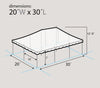 Image of 20' x 30' Weekender Standard Canopy Pole Tent - White