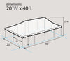 Image of Weekender Pole Canopy Tent Trio, White