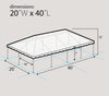 Image of 20' x 40' Premium West Coast Frame Party Tent - Beige