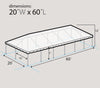 Image of 20' x 60' Weekender West Coast Frame Party Tent, White