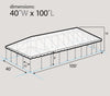 Image of 40' x 100' Premium Twin Tube West Coast Frame Party Tent - White