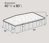 Image of 40' x 80' Premium Twin Tube West Coast Frame Party Tent - White