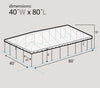Image of 40' x 80' Premium Single Tube West Coast Frame Party Tent, Sectional, Clear