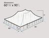 Image of 60' x 90' Premium Sectional Canopy Pole Party Tent - White
