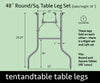 Image of Replacement Leg Set for 48" Round Folding Table