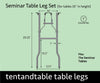 Image of Replacement Leg Set for Seminar Rectangle Folding Table