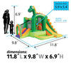 Image of Backyard Kids Dinosaur Bounce House Dimensions
