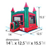 Image of Red Marble Modular Bounce House with Blower