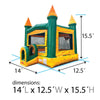 Image of Yellow Marble Modular Bounce House with Blower