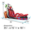 Image of 18' Nightmare Clown Inflatable Water Slide with Blower by POGO Bounce House