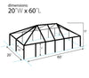 Image of 20' x 60' Replacement Weekender West Coast Tent Frame Only