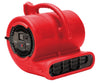 Image of B-Air VP-X34 ⅓ HP Air Mover and Blower Fan: Red