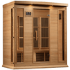 Image of Dynamic Saunas Direct Saunas Copy of Maxxus 3 Person Corner Near Zero EMF FAR Infrared Sauna - Canadian Hemlock by Dynamic Saunas Direct Maxxus 3 Person Corner Near Zero EMF FAR Hemlock Dynamic Saunas Direct