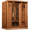 Image of Dynamic Saunas Direct Saunas Maxxus 3 Per Near Zero EMF FAR Infrared Carbon Canadian Red Cedar Sauna by Dynamic Saunas Direct 019962851766 MX-K306-01-ZF Ced Maxxus 3 Per Near Zero EMF FAR Infrared Carbon Canadian Red Cedar