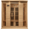 Image of Dynamic Saunas Direct Saunas Maxxus 4 Person Near Zero EMF FAR Infrared Sauna - Canadian Hemlock by Dynamic Saunas Direct 019962852060 MX-K406-01-ZF Maxxus 4 Person Near Zero EMF FAR Hemlock by Dynamic Saunas Direct