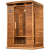 Image of Dynamic Saunas Direct Saunas Maxxus "Cholet Edition" 2 Person Near Zero EMF FAR Infrared Sauna - Canadian Red Cedar by Dynamic Saunas Direct 019962851568 MX-K206-01-ZF Ced Maxxus "Cholet Edition" 2 Person Near Zero EMF Dynamic Saunas Direct