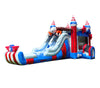 Image of Bald Eagle Double Water Slide Bounce House with Blower