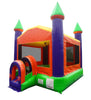 Image of Orange Castle Inflatable Bounce House with Blower