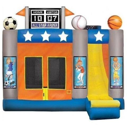 eInflatables Inflatable Bouncers 14'H 4 In 1 Inflatable All Star Arena Combo by eInflatables 781880284574 145 14'H 4 In 1 Inflatable All Star Arena Combo by eInflatables SKU#145