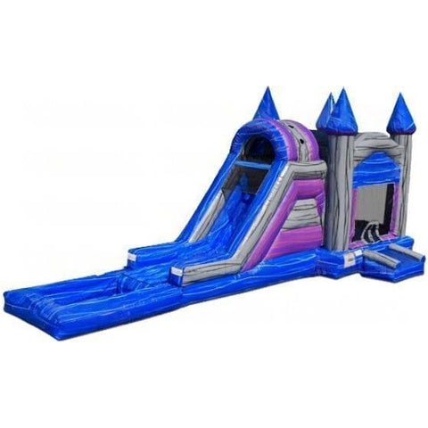 eInflatables Inflatable Bouncers 15'H Single Lane Bounce N Dip Marble with Pool by eInflatables 781880286233 5039 15'H Single Lane Bounce N Dip Marble with Pool eInflatables SKU# 5039
