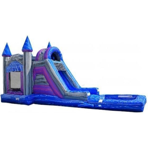 eInflatables Inflatable Bouncers 15'H Single Lane Bounce N Dip Marble with Pool by eInflatables 781880286233 5039 15'H Single Lane Bounce N Dip Marble with Pool eInflatables SKU# 5039