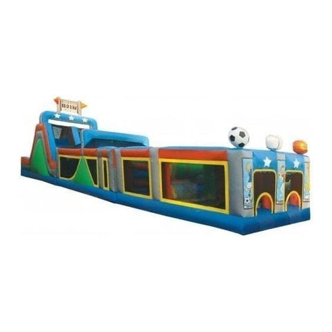 eInflatables Inflatable Bouncers 16'H Inflatable Mega Obstacle Challenge Course All Star Sections 1, 2, & 3 by eInflatables 781880287858 493 16'H Inflatable Mega Obstacle Challenge Course All Star Sections 1,2,3