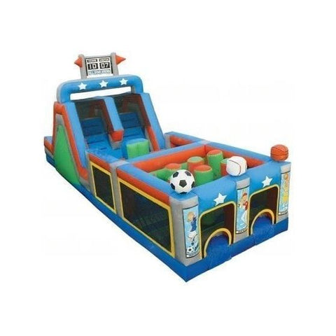 eInflatables Inflatable Bouncers 16'H Inflatable Mega Obstacle Challenge Course All Star Sections 1 & 3 by eInflatables 781880287872 491-3 16'H Inflatable Mega Obstacle Challenge Course All Star Sections 1 & 3