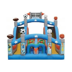 eInflatables Inflatable Bouncers 16'H Inflatable Obstacle Course 1 Piece Mini Turbo Rush All Star by eInflatables 781880287773 521A 16'H Obstacle Course 1 Piece Mini Turbo Rush All Star by eInflatables
