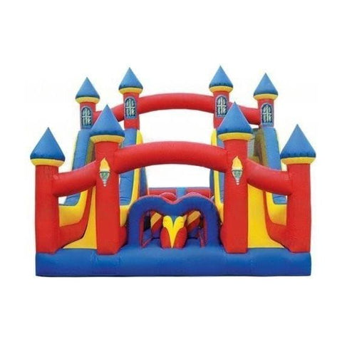eInflatables Inflatable Bouncers 16'H Inflatable Obstacle Course 1 Piece Mini Turbo Rush Castle by eInflatables 781880287766 521C 16'H Obstacle Course 1 Piece Mini Turbo Rush Castle by eInflatables